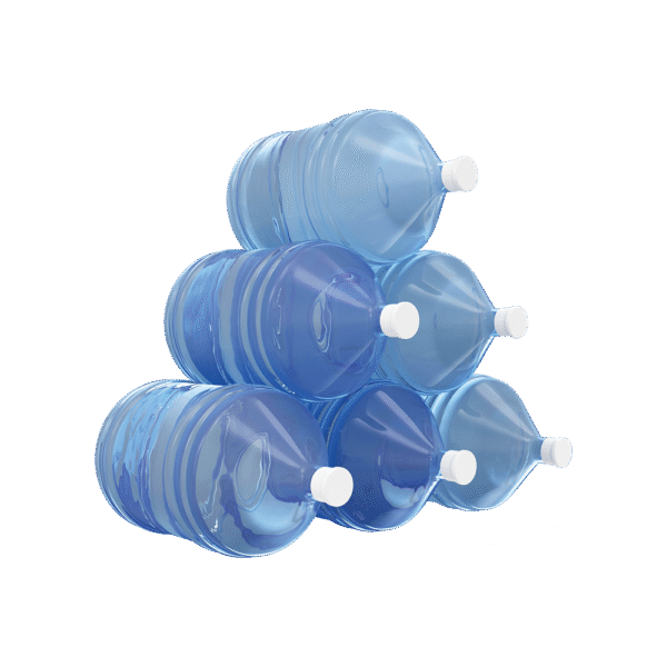 Small bottles of mineral water